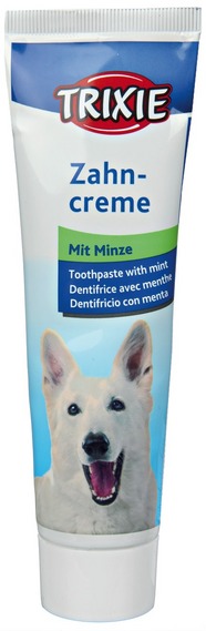 pasta do zębów dla psa miętowa - trixie - jak czyścić zęby psa